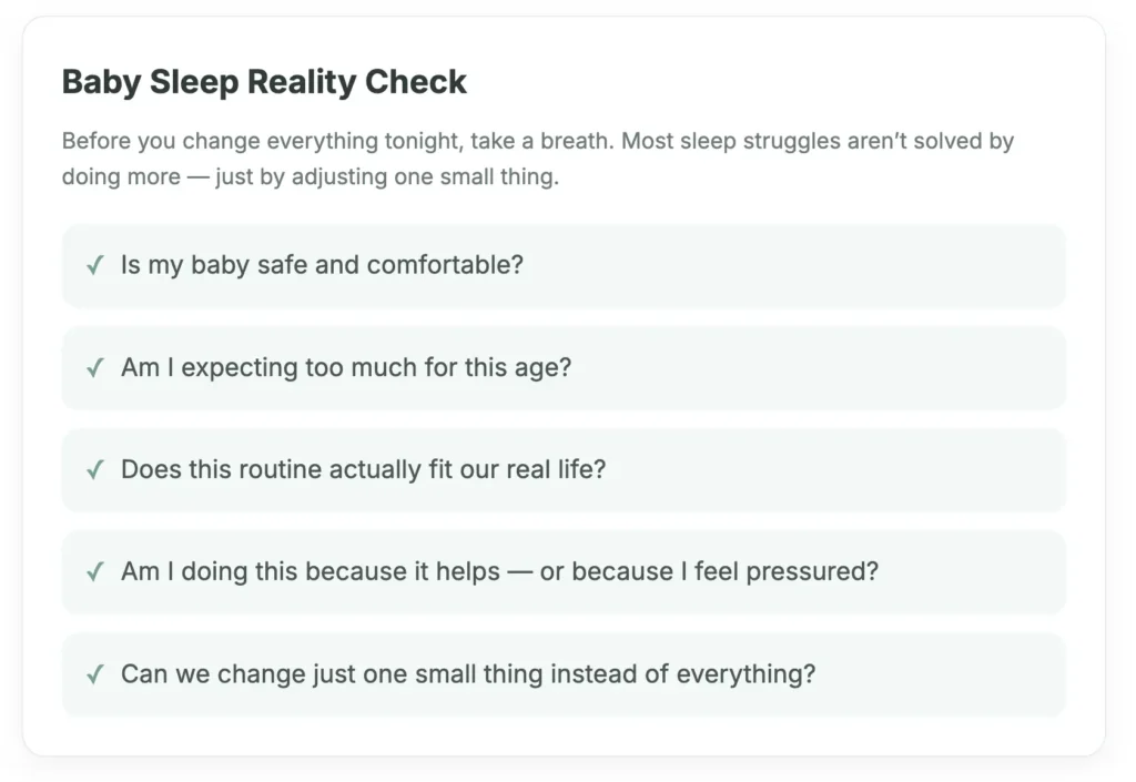 baby sleep reality check checklist for new parents parenting style baby sleep