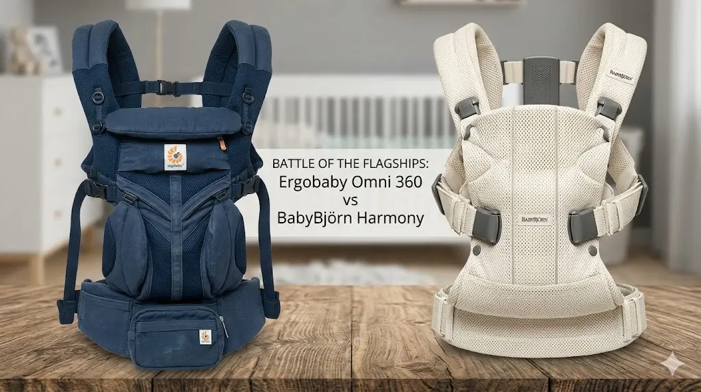 Ergobaby Omni 360 vs BabyBjorn Harmony comparison for back support.