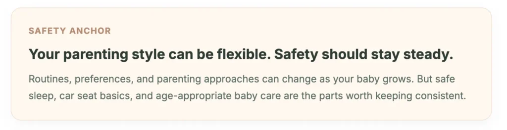 improve parenting style safety anchor for new parents