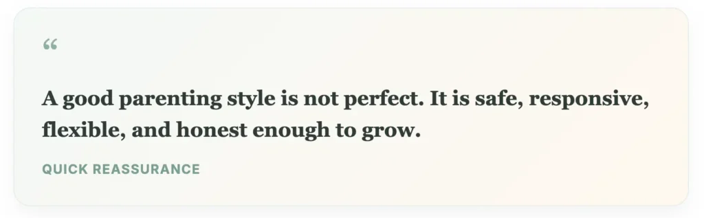 is my parenting style good reassurance quote for new parents