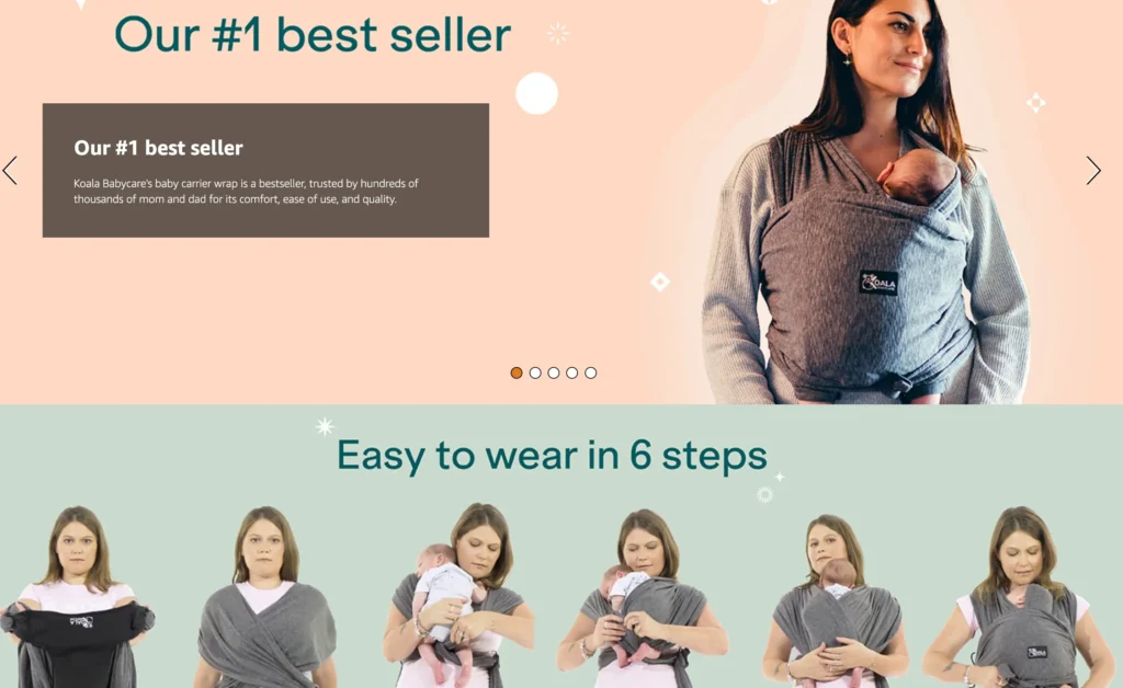 Koala Babycare baby carrier wrap for beginners