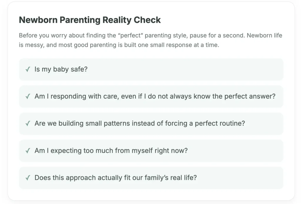 best parenting style for newborns reality check checklist for new parents