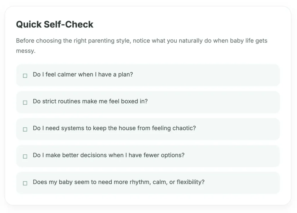 right parenting style self check for new parents