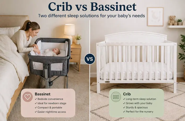 crib vs bassinet comparison for new parents
