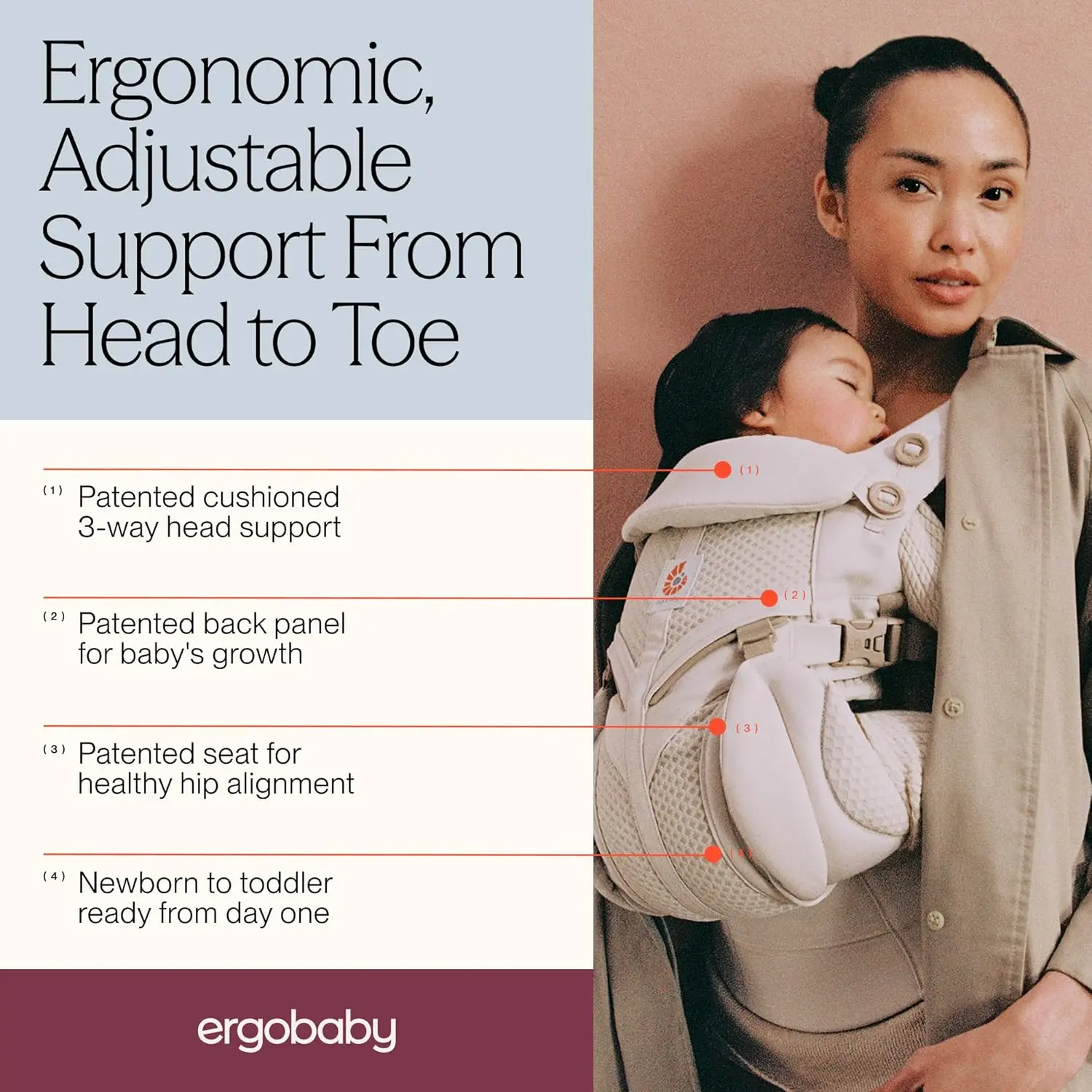 Ergobaby Omni Classic ergonomic support for baby and parent