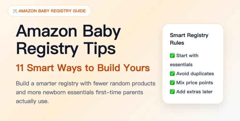 amazon baby registry tips for first-time parents