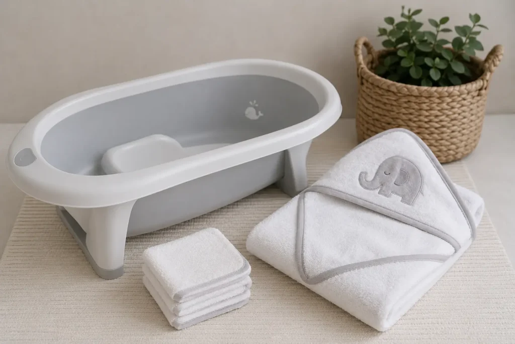 Newborn bath essentials checklist for the first 3 months