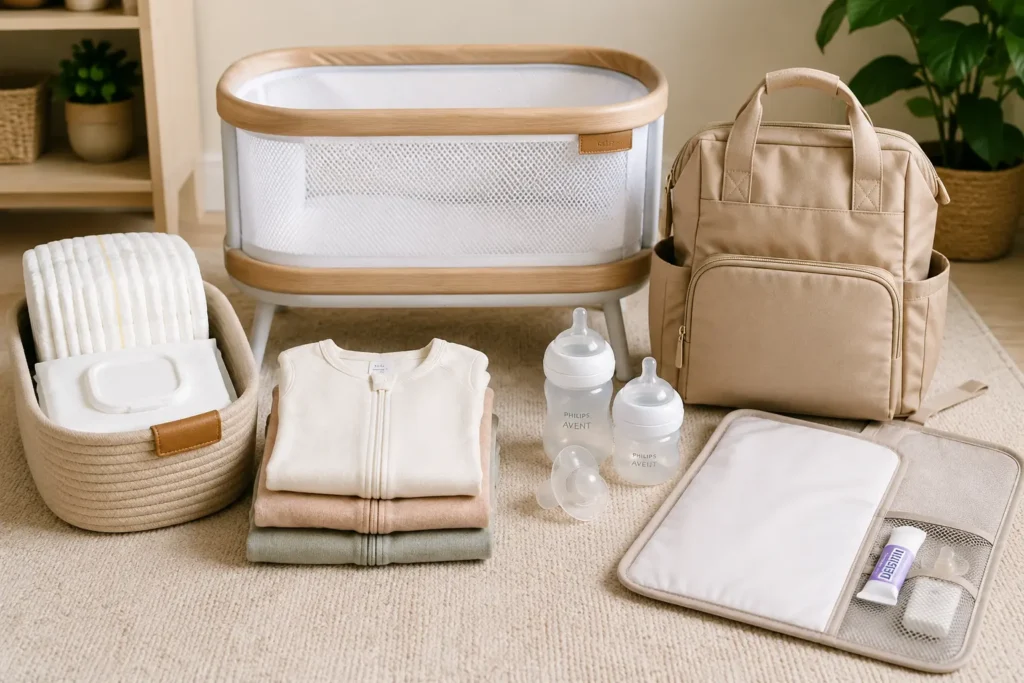Newborn essentials checklist for the first 3 months at home